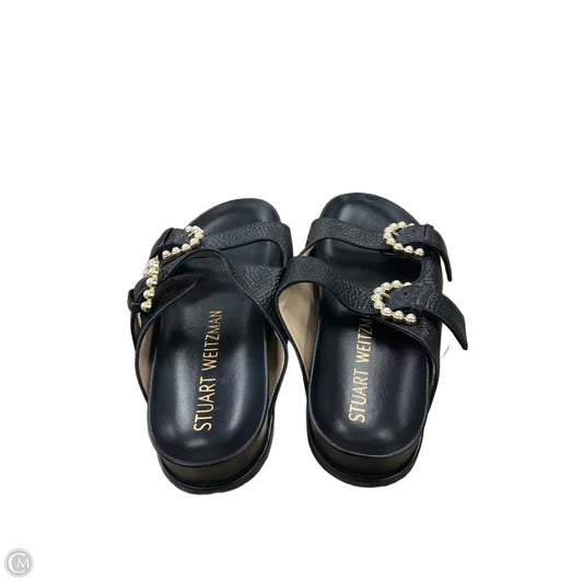 Sandals Designer By Stuart Weitzman In Black, Size: 7.5