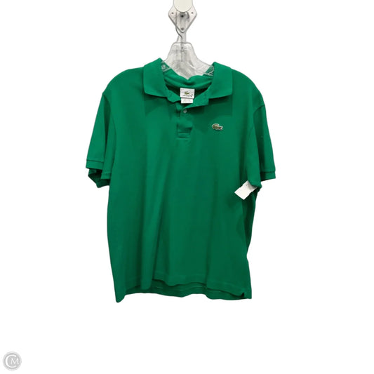Top Short Sleeve By Lacoste In Green, Size: S