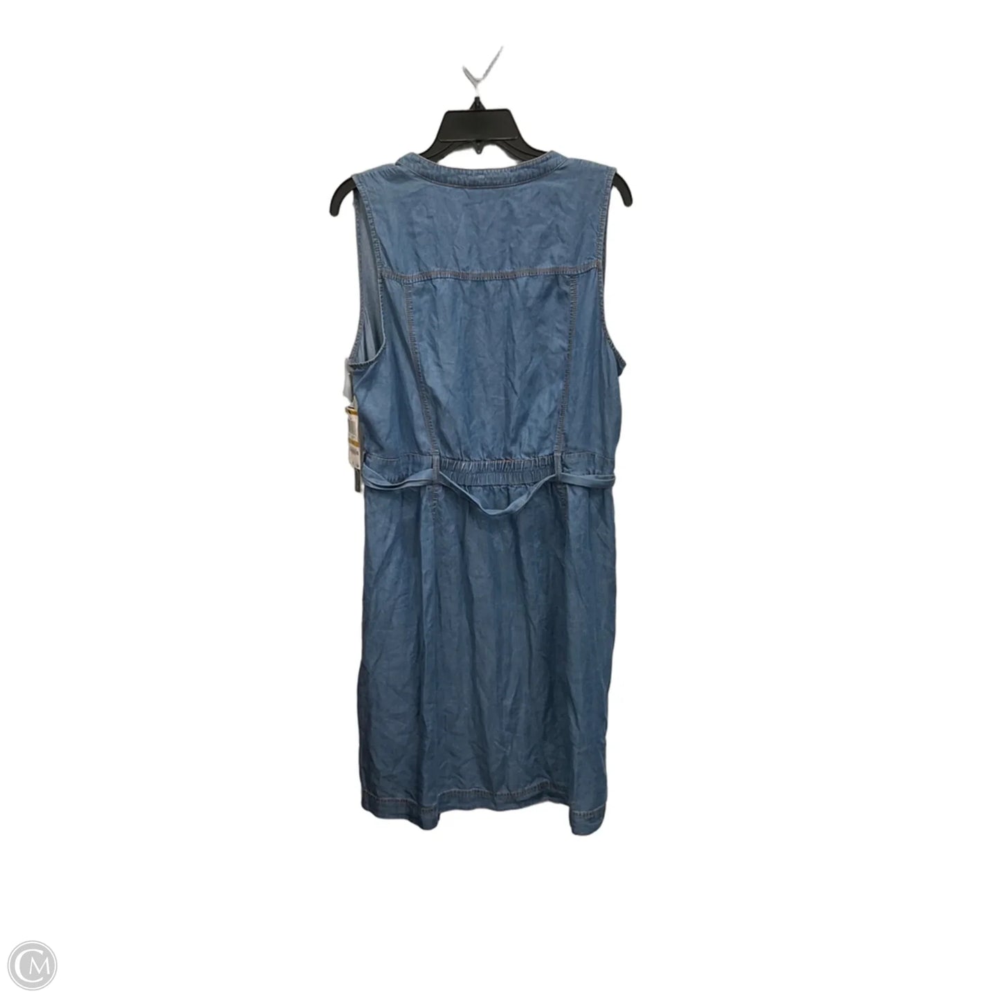 Dress Casual Midi By International Concepts In Blue Denim, Size: Xxl