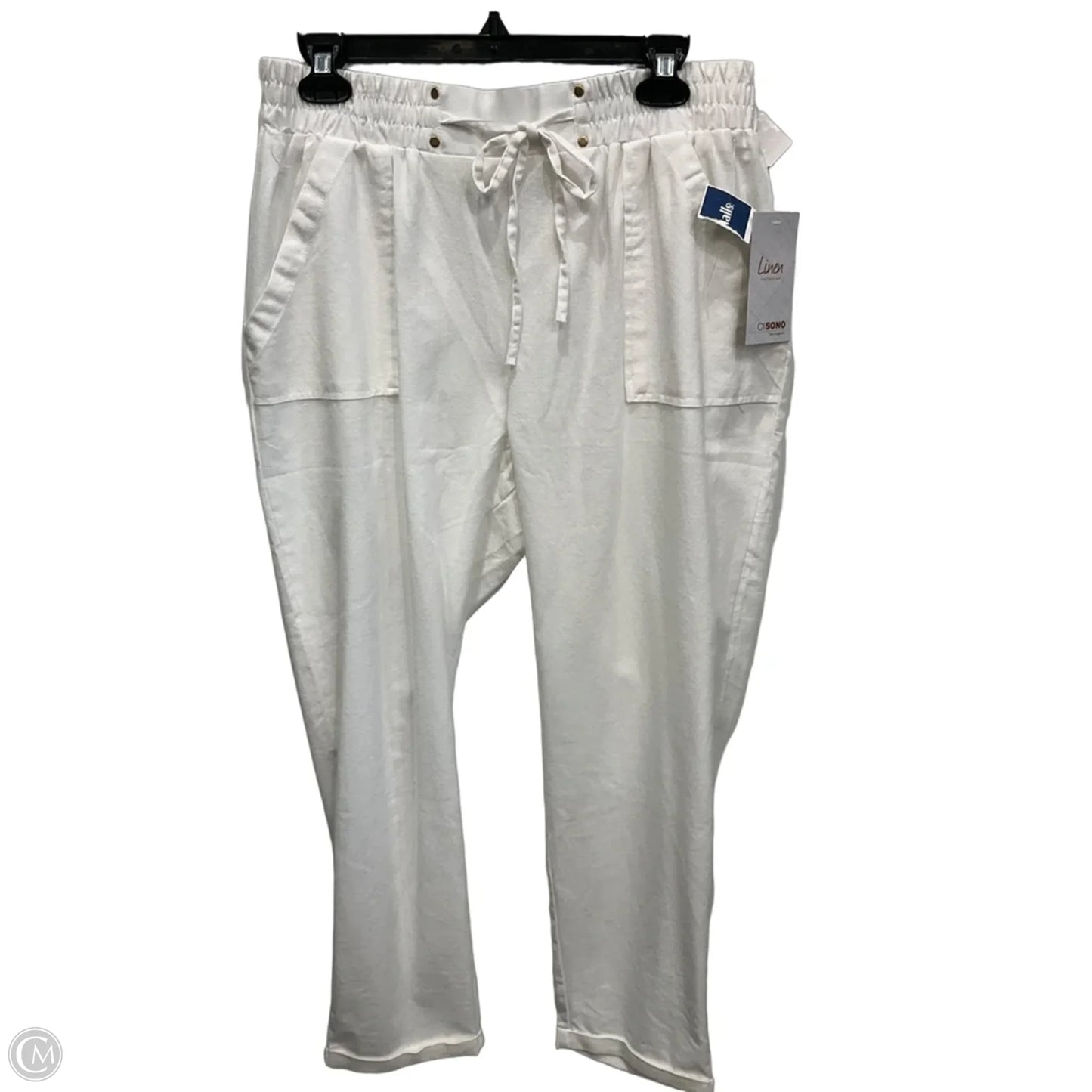 Pants Linen By Ci Sono In White, Size: 14
