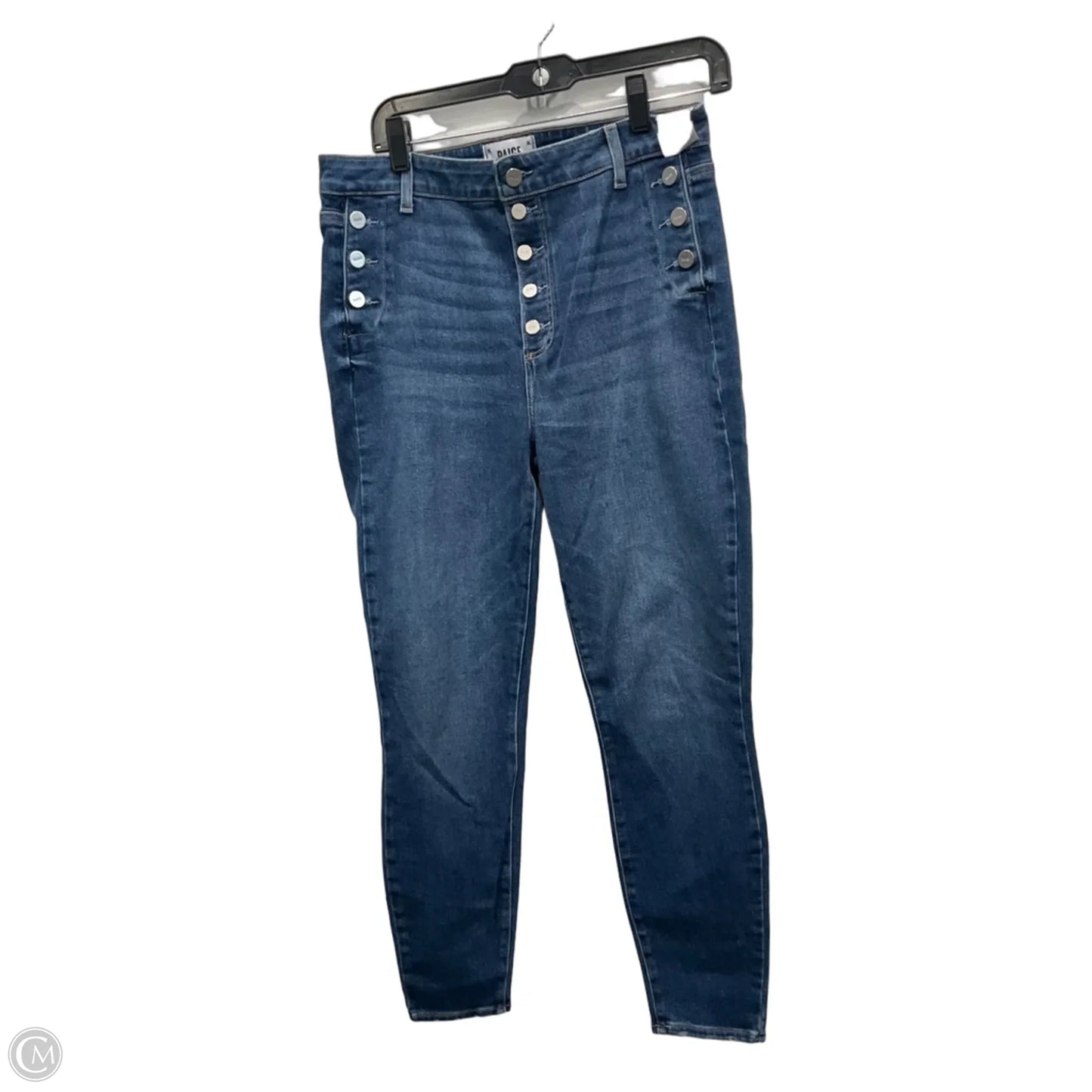 Jeans Skinny By Paige In Blue Denim, Size: 8