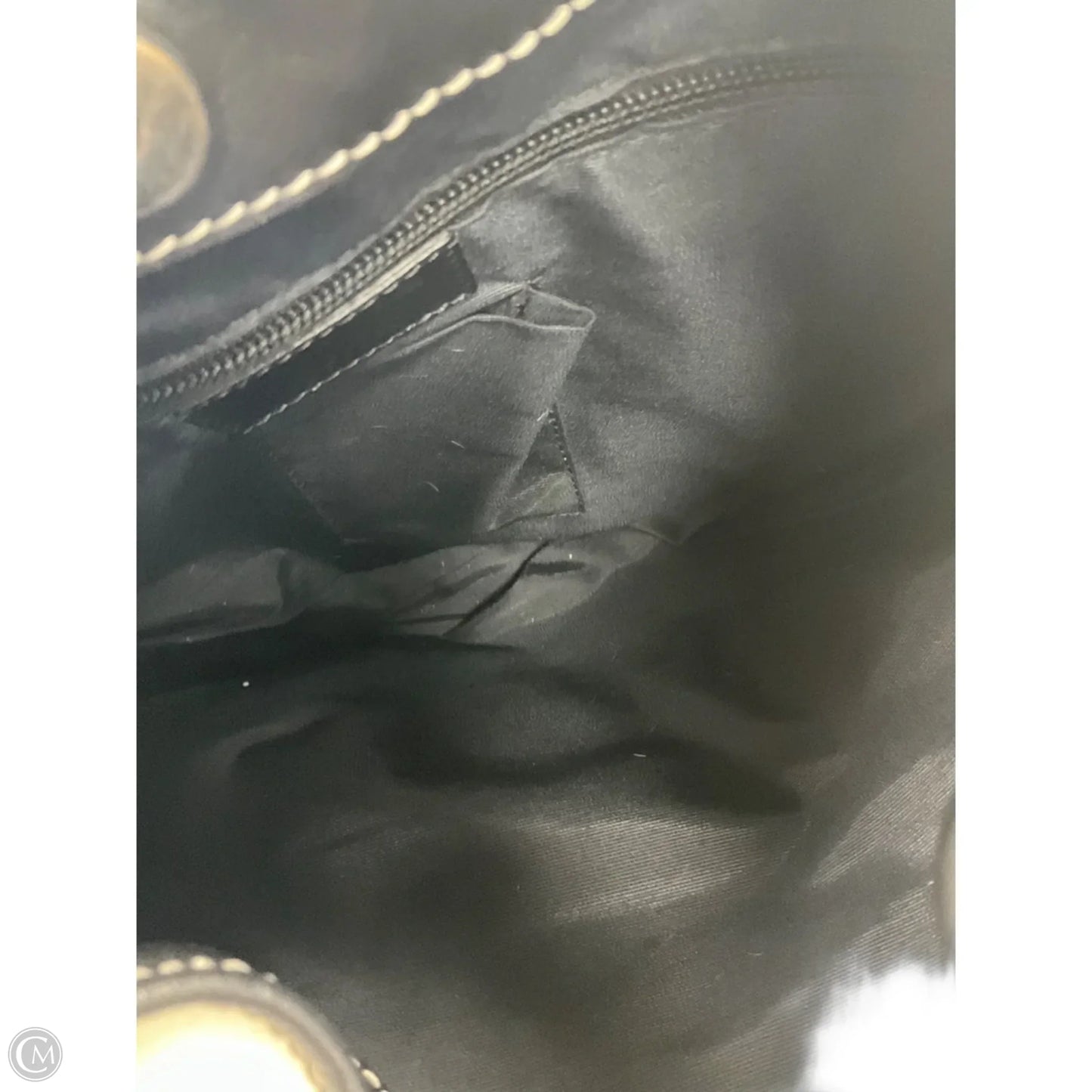Handbag Leather By Milano, Size: Medium