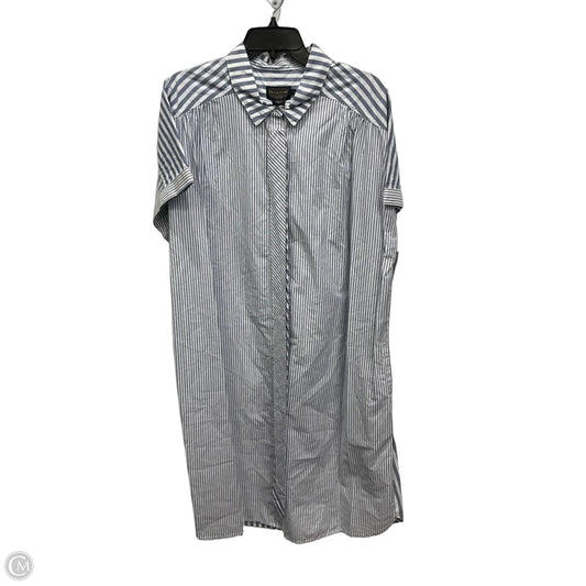 Dress Casual Midi By Pendleton In Blue & White, Size: Xl