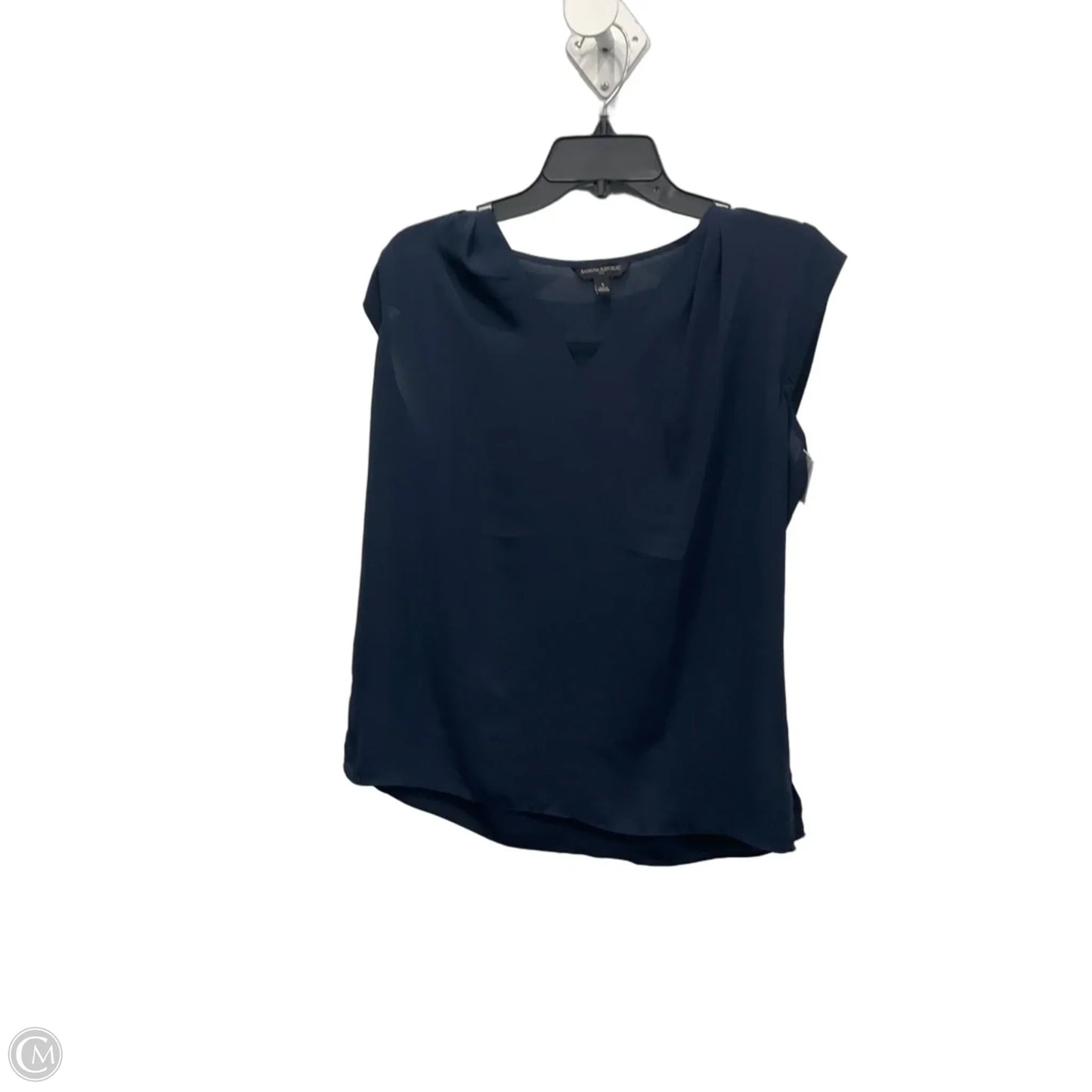 Top Sleeveless By Banana Republic In Navy, Size: S