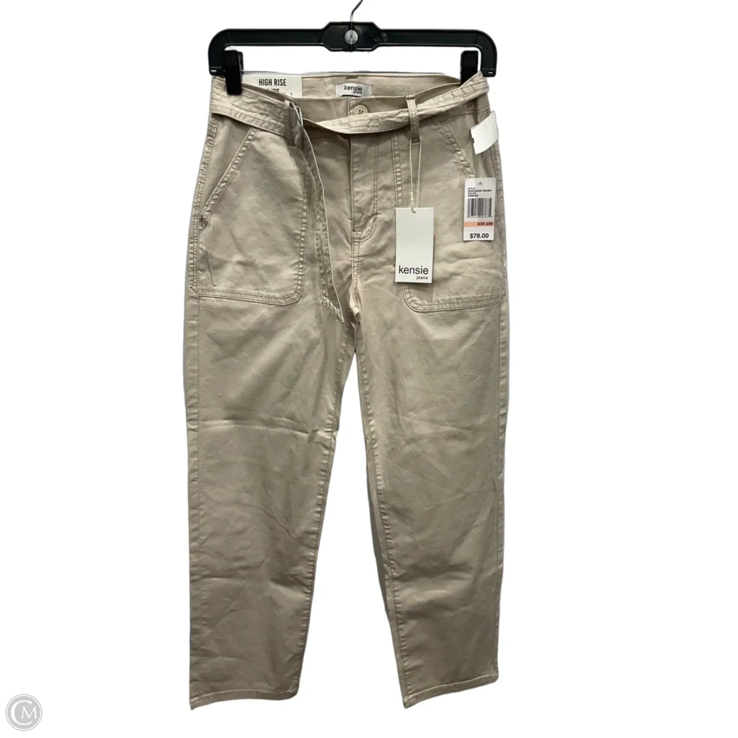 Pants Cropped By Kensie In Cream, Size: 2