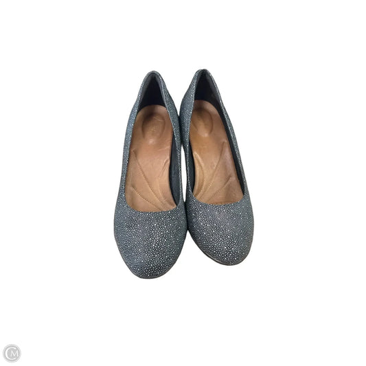 Shoes Heels Stiletto By Clarks In Grey, Size: 10
