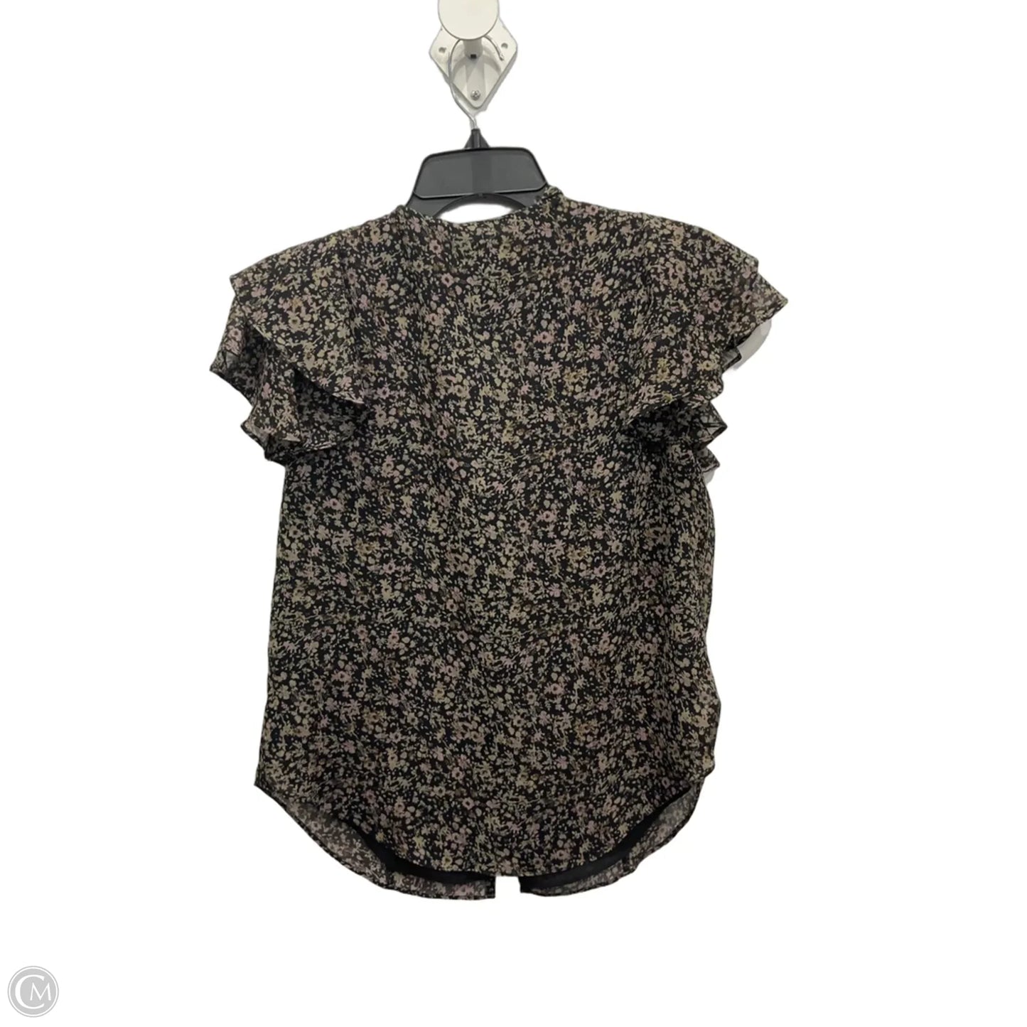 Blouse Short Sleeve By Lauren By Ralph Lauren In Floral Print, Size: Sp