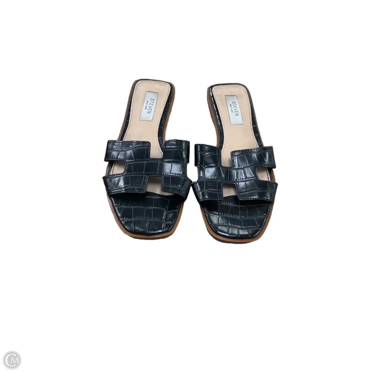 Sandals Flats By Cmc In Black & Tan, Size: 7