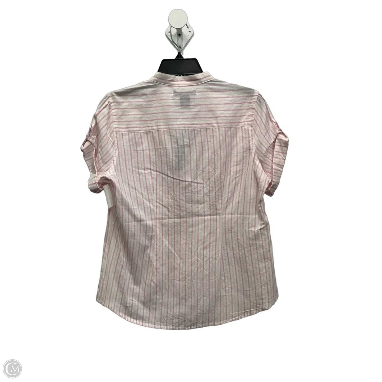 Blouse Short Sleeve By Clothes Mentor In Pink, Size: S