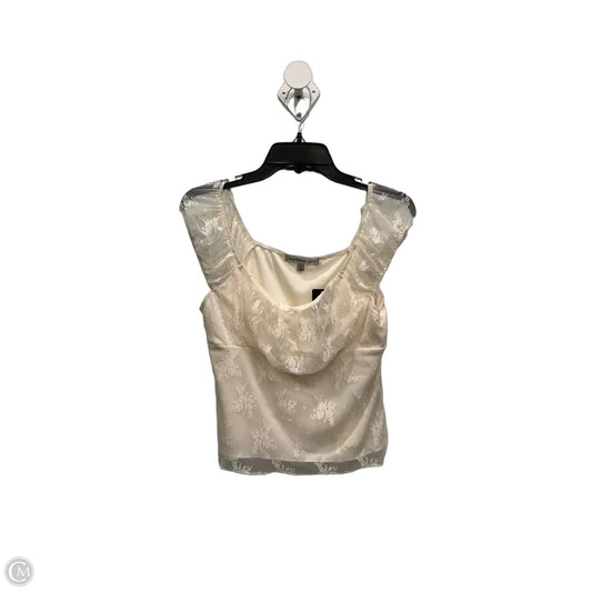 Top Sleeveless By Madden Girl In Cream, Size: L