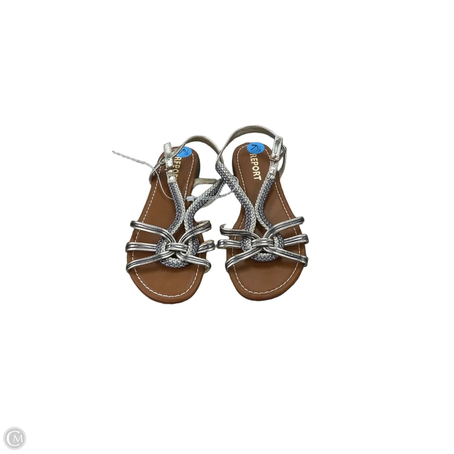 Sandals Flats By Report In Gold, Size: 7.5