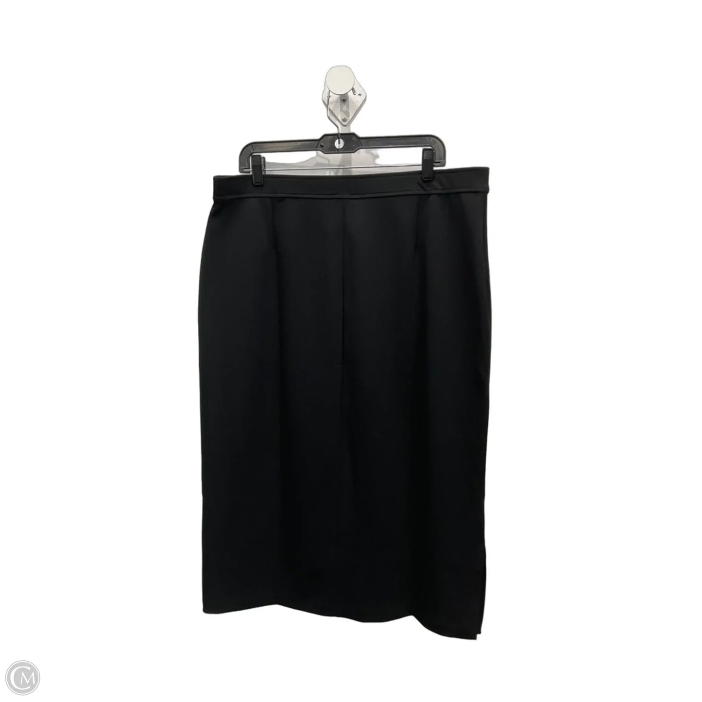 Skirt Midi By Talbots In Black, Size: Xlp