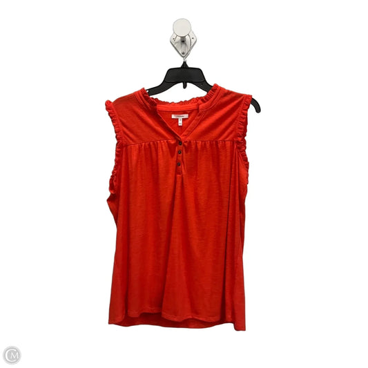 Top Sleeveless By Maurices In Orange, Size: Xxl