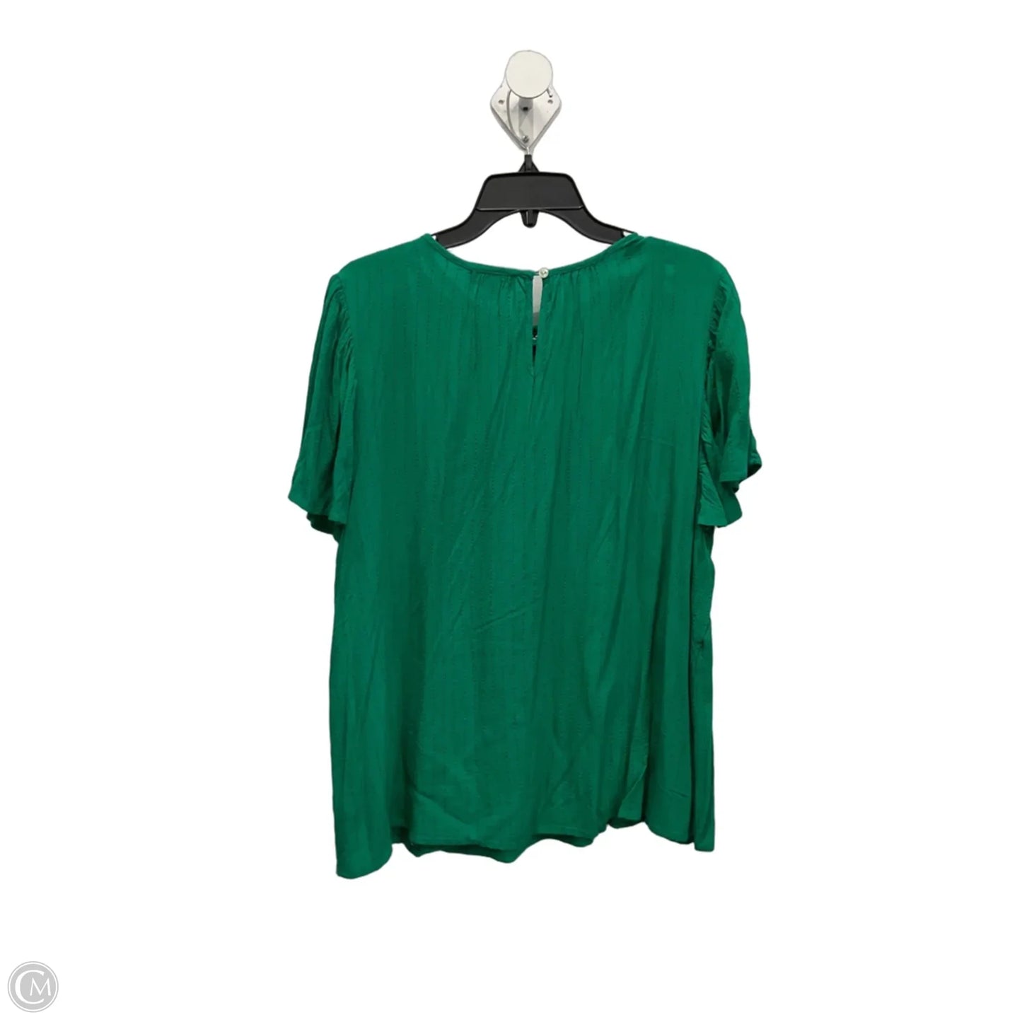 Top Short Sleeve By Knox Rose In Green, Size: L