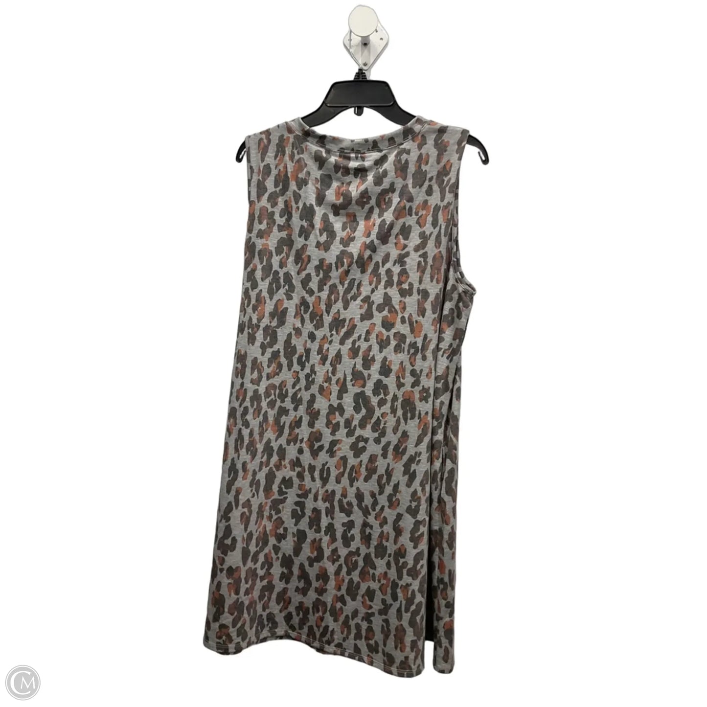 Dress Casual Midi By Apt 9 In Animal Print, Size: Xl