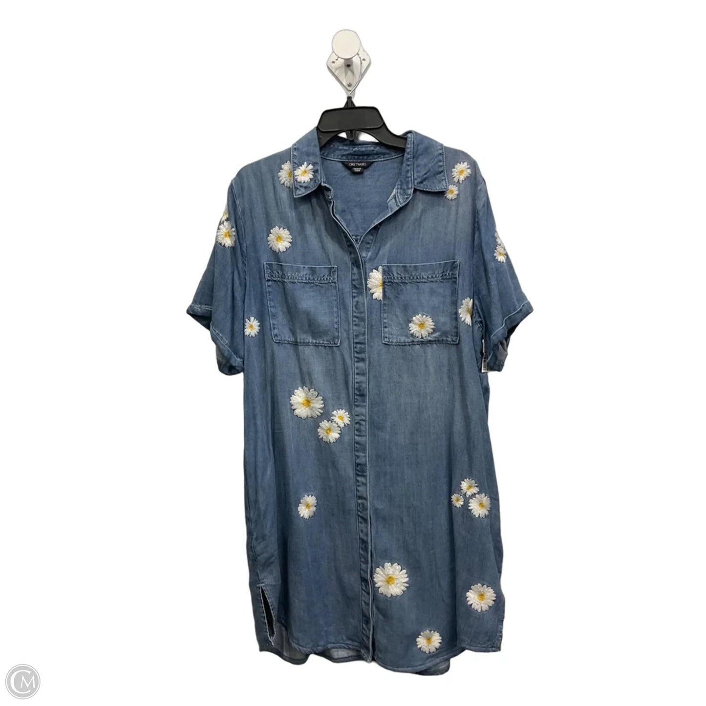 Dress Casual Short By Driftwood In Blue Denim, Size: 1x