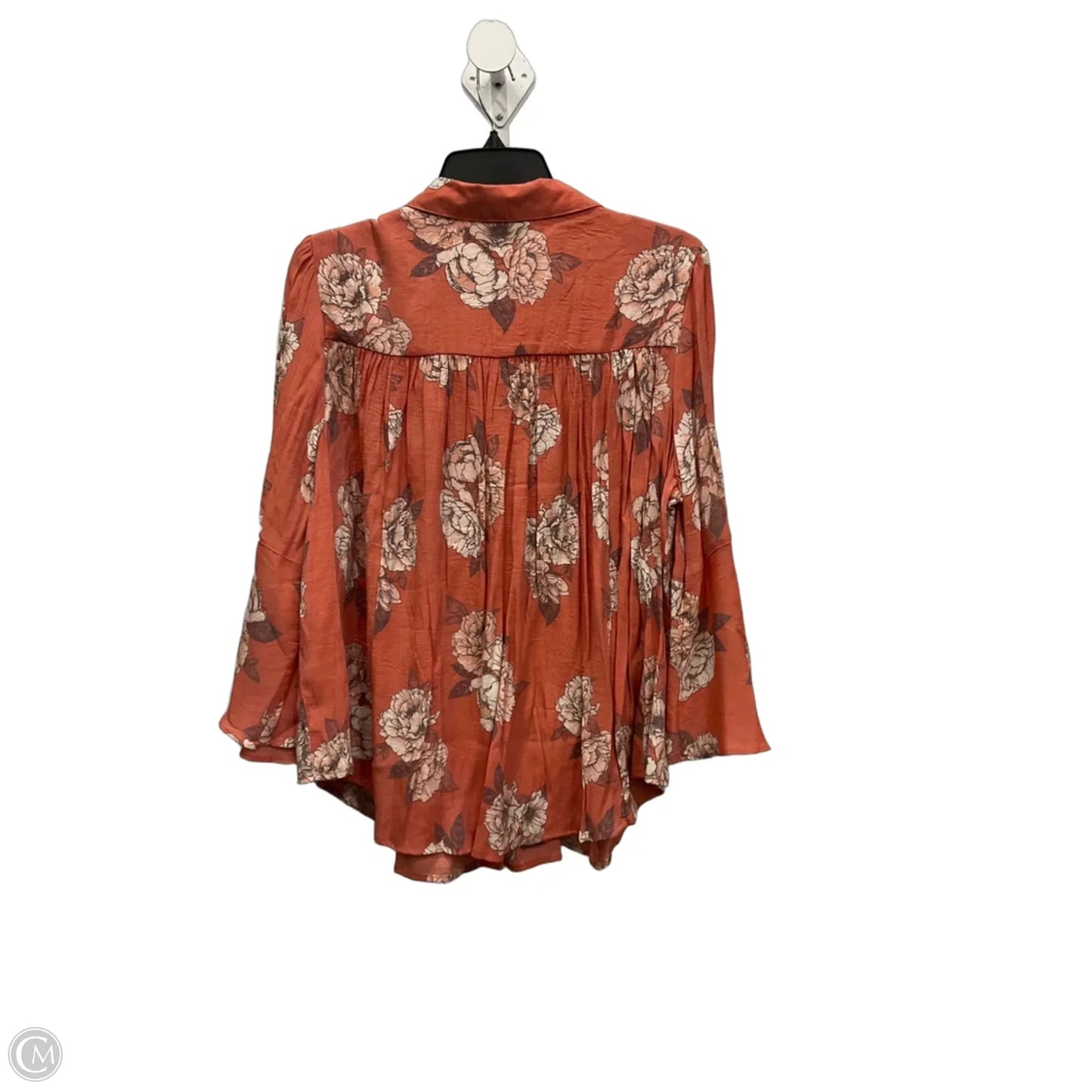 Blouse 3/4 Sleeve By Cato In Floral Print, Size: L