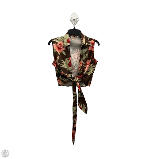Top Sleeveless By Tommy Bahama In Brown & Pink, Size: S