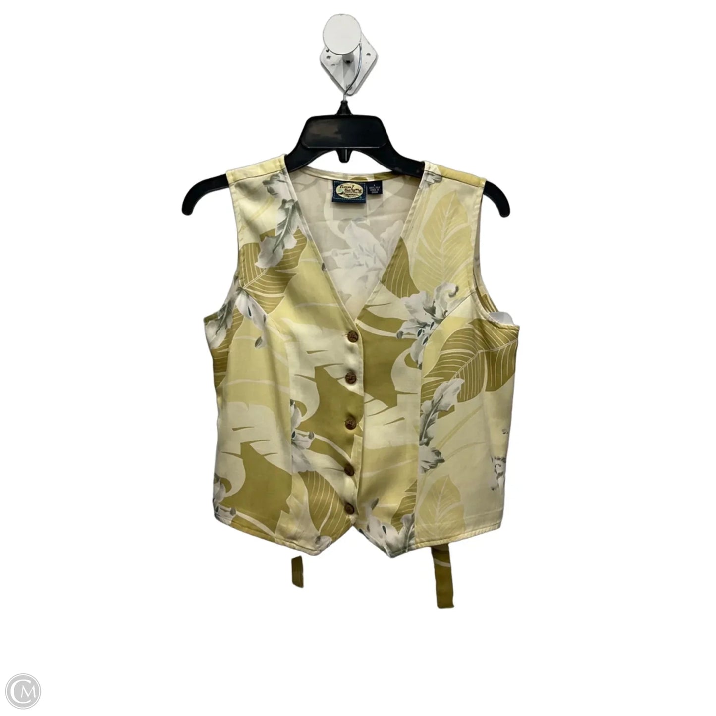 Blouse Sleeveless By Tommy Bahama In Yellow, Size: S