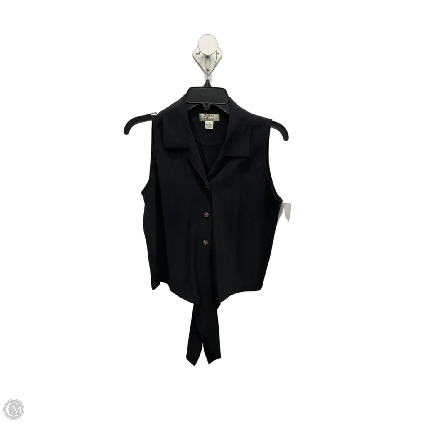 Blouse Sleeveless By Tommy Bahama In Black, Size: S