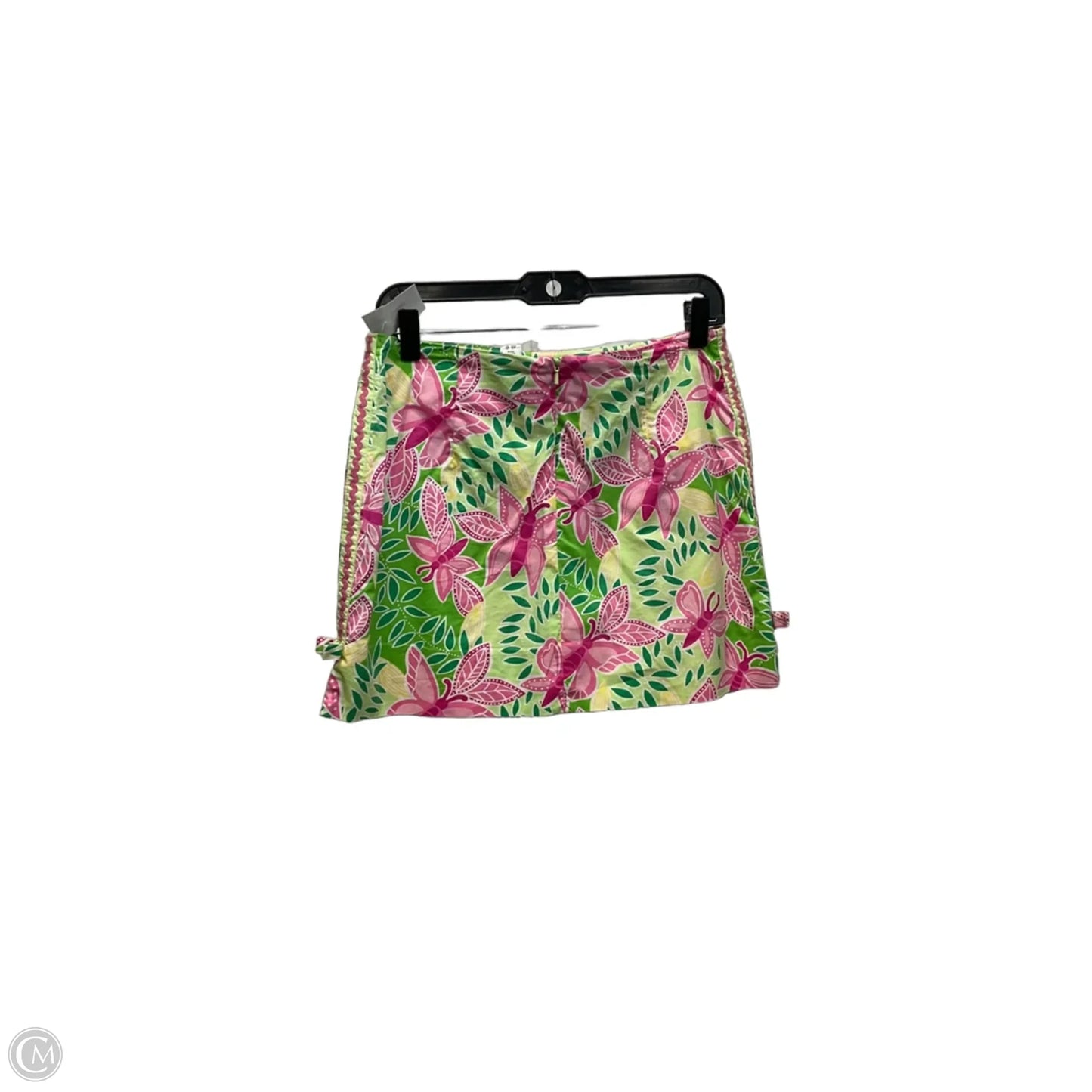 Skort Designer By Lilly Pulitzer In Green & Pink, Size: 4