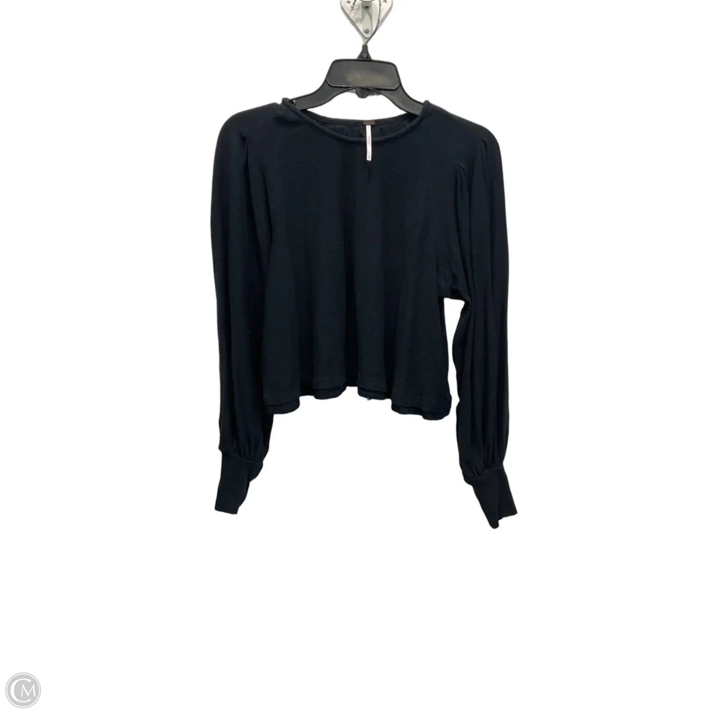 Top Long Sleeve By Free People In Black, Size: Sp