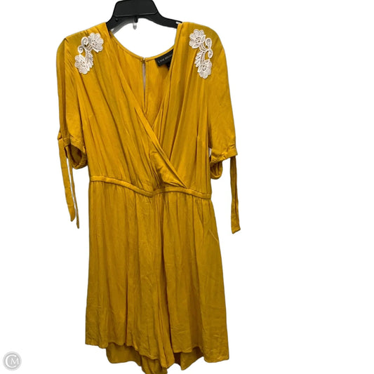 Romper By Lane Bryant In Yellow, Size: Xl