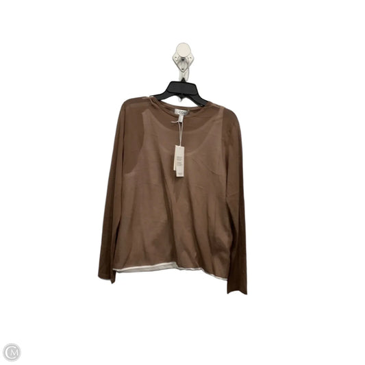 Top Long Sleeve By Cos In Brown, Size: L