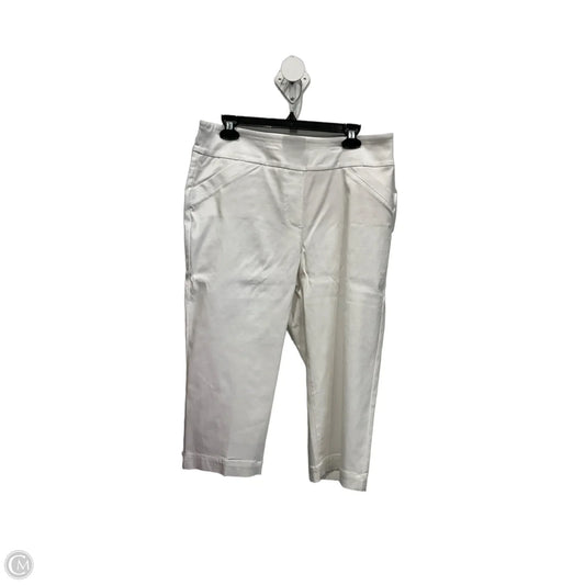 Capris By Alia In White, Size: 14
