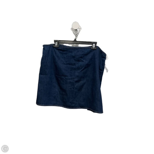 Skirt Mini & Short By Gap In Blue Denim, Size: 16