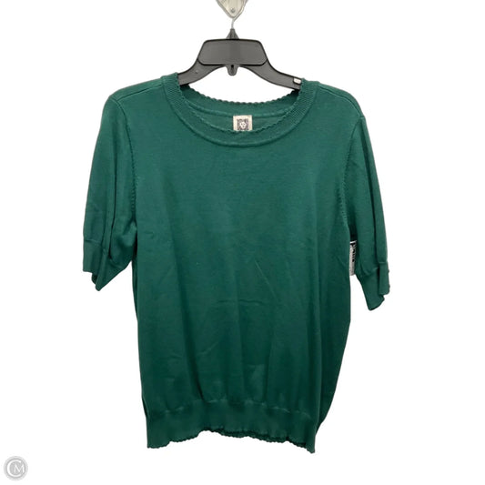 Top Short Sleeve By Anne Klein In Green, Size: 1x