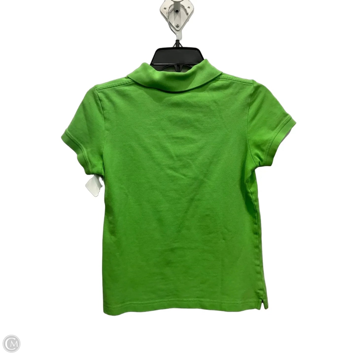 Top Short Sleeve Designer By Lilly Pulitzer In Green, Size: M