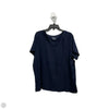 Top Short Sleeve Basic By Time And Tru In Navy, Size: 3x