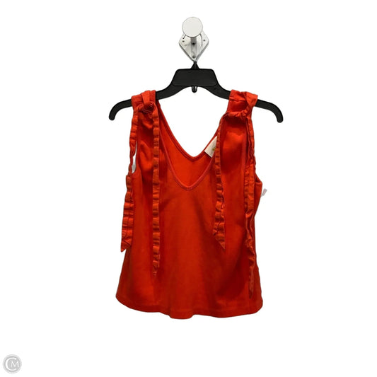 Top Sleeveless By Maeve In Orange, Size: L