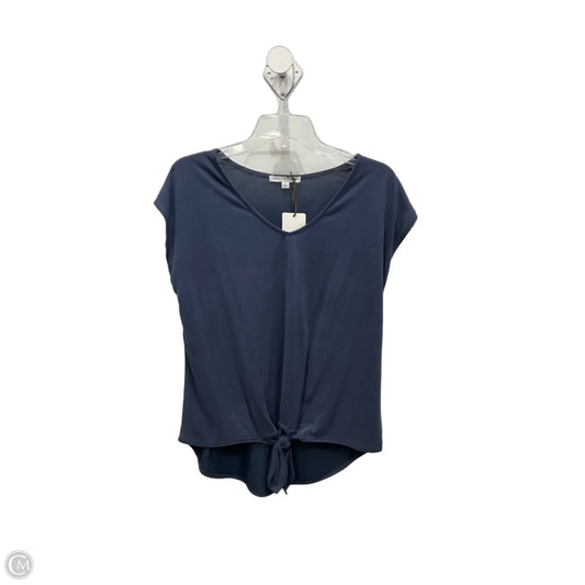 Top Short Sleeve By Green Envelope In Blue, Size: S