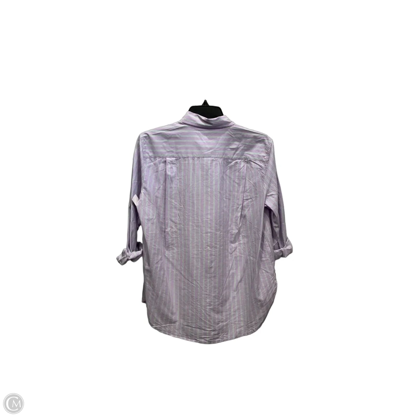 Blouse Long Sleeve By Loft In Purple, Size: S