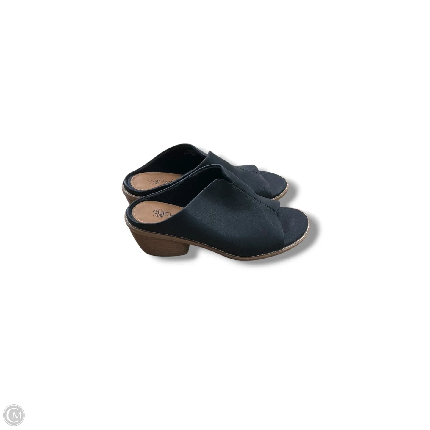 Sandals Heels Block By Sofft In Black, Size: 7.5