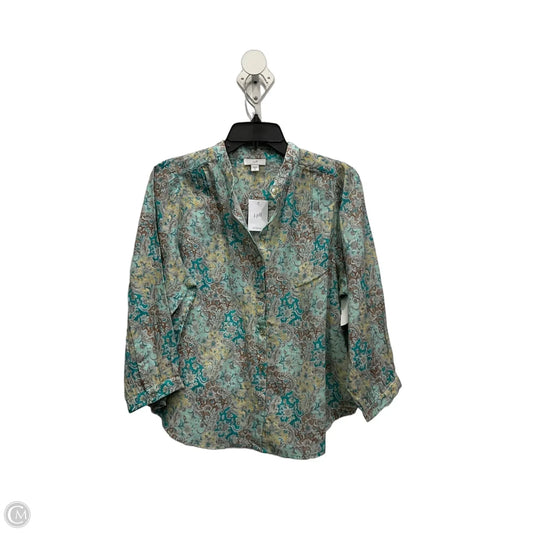 Blouse Long Sleeve By J. Jill In Multi-colored, Size: Xs