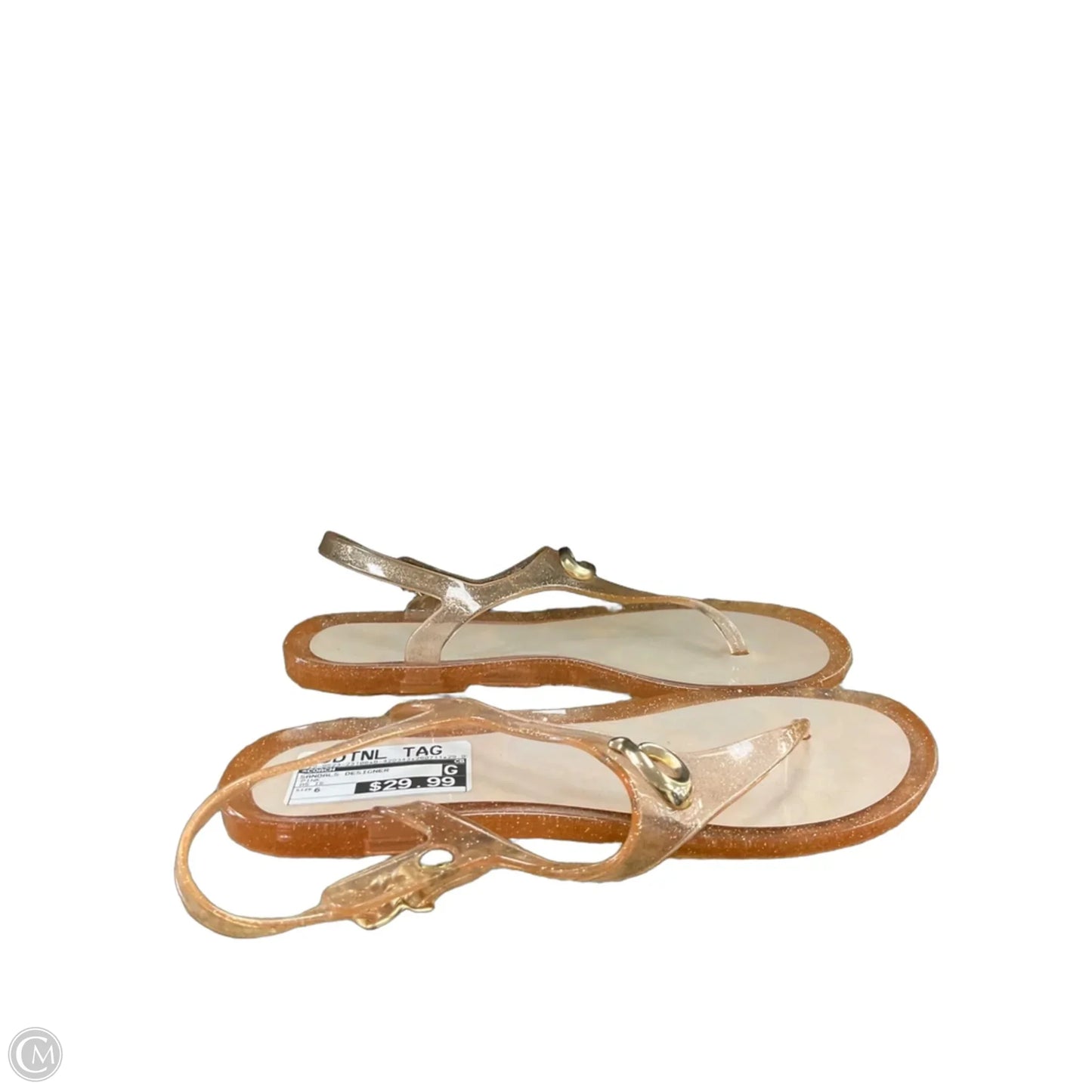 Sandals Designer By Coach In Pink, Size: 6