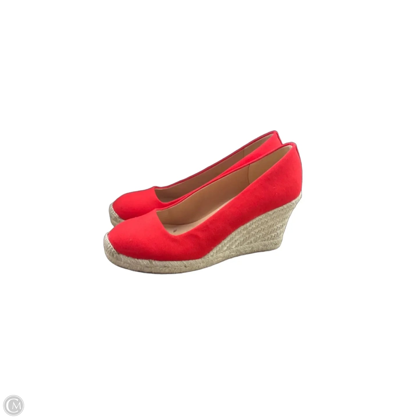 Shoes Heels Wedge By J. Crew In Red, Size: 6.5