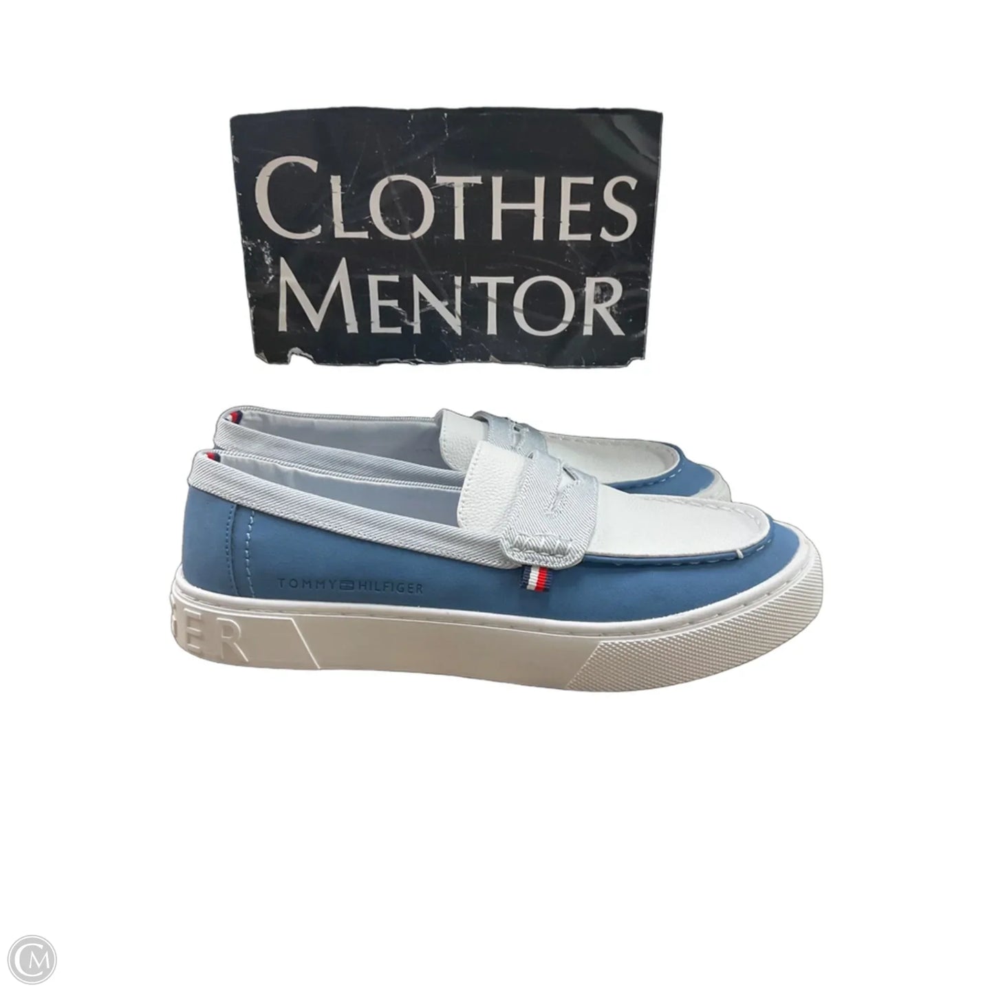 Shoes Flats By Tommy Hilfiger In Blue & White, Size: 7.5