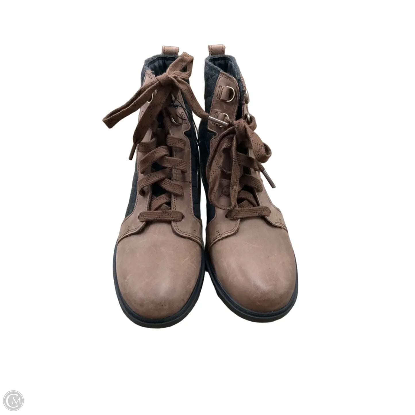 Boots Ankle Flats By Sorel In Black & Brown, Size: 8