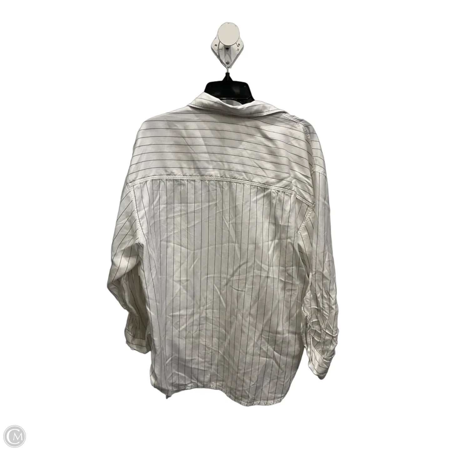 Blouse Long Sleeve By Babaton In Striped Pattern, Size: Xs