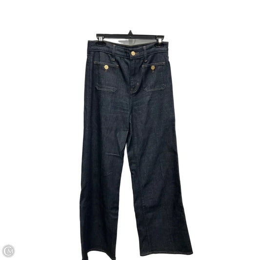 Jeans Wide Leg By J. Crew In Blue Denim, Size: 4