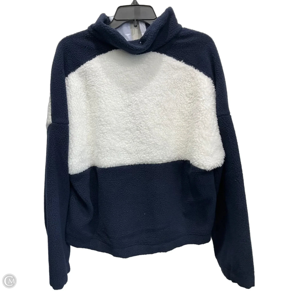 Sweatshirt Collar By Columbia In Blue & White, Size: L