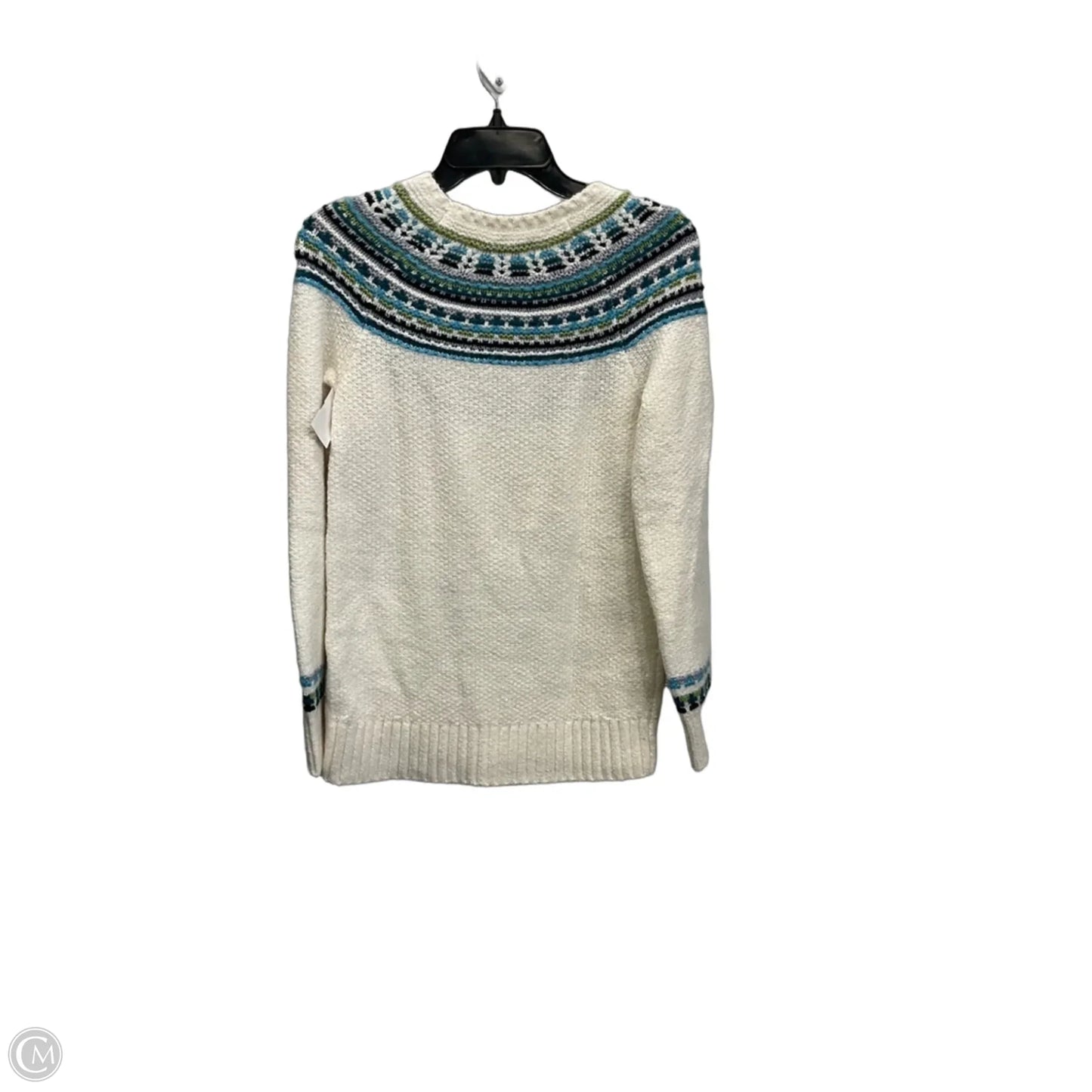 Sweater By Loft In Blue & White, Size: Xs