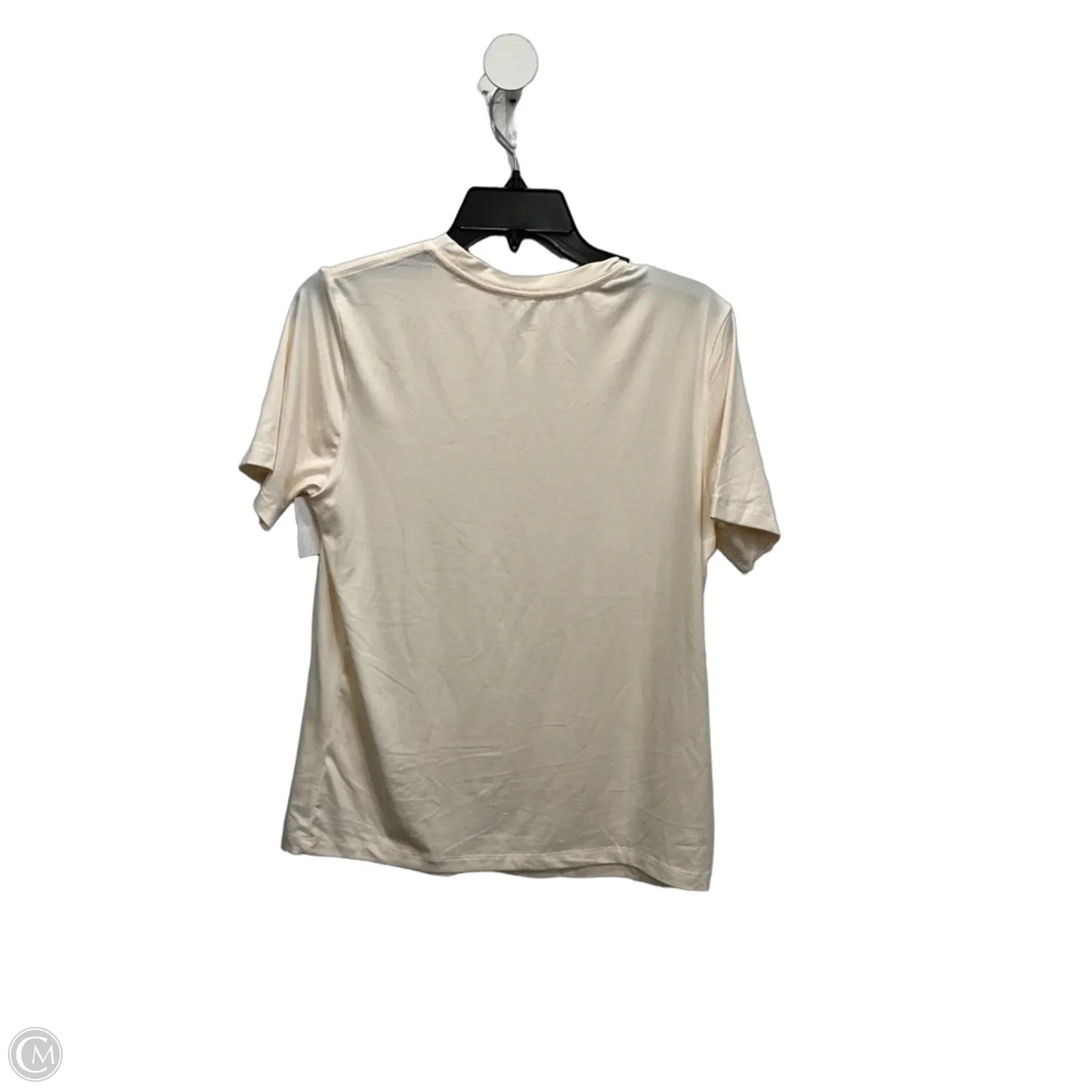 Athletic Top Short Sleeve By Fabletics In Cream, Size: S