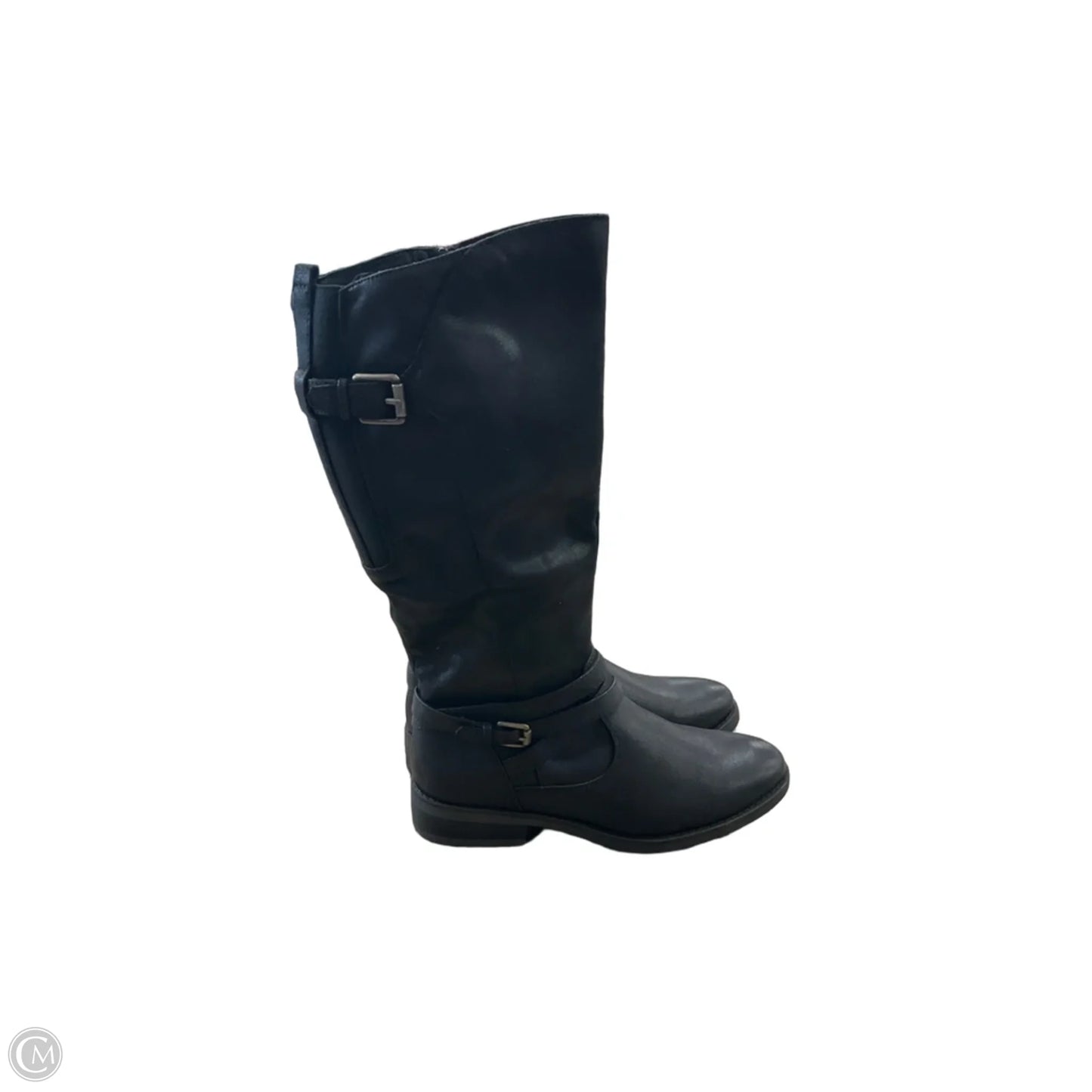Boots Mid-calf Flats By Bare Traps In Black, Size: 9