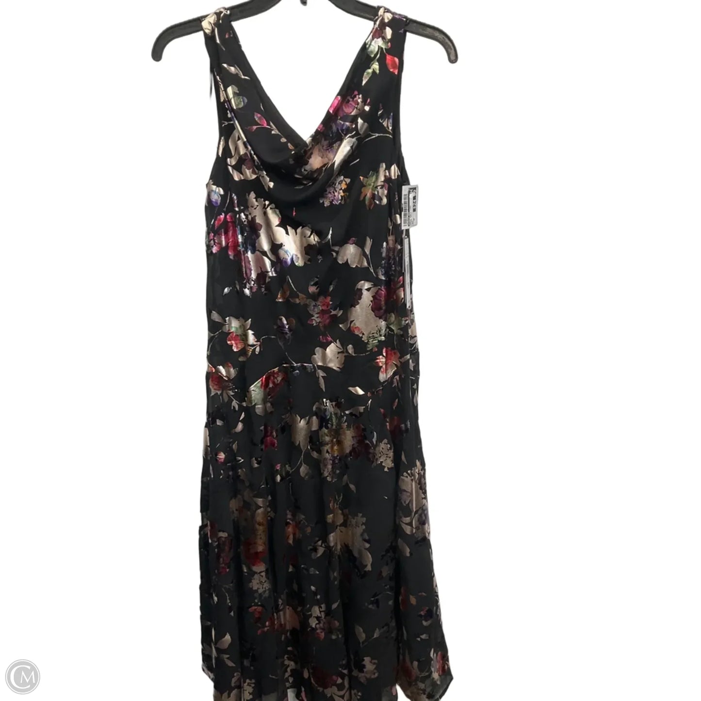 Dress Party Long By Robbie Bee In Floral Print, Size: Mp