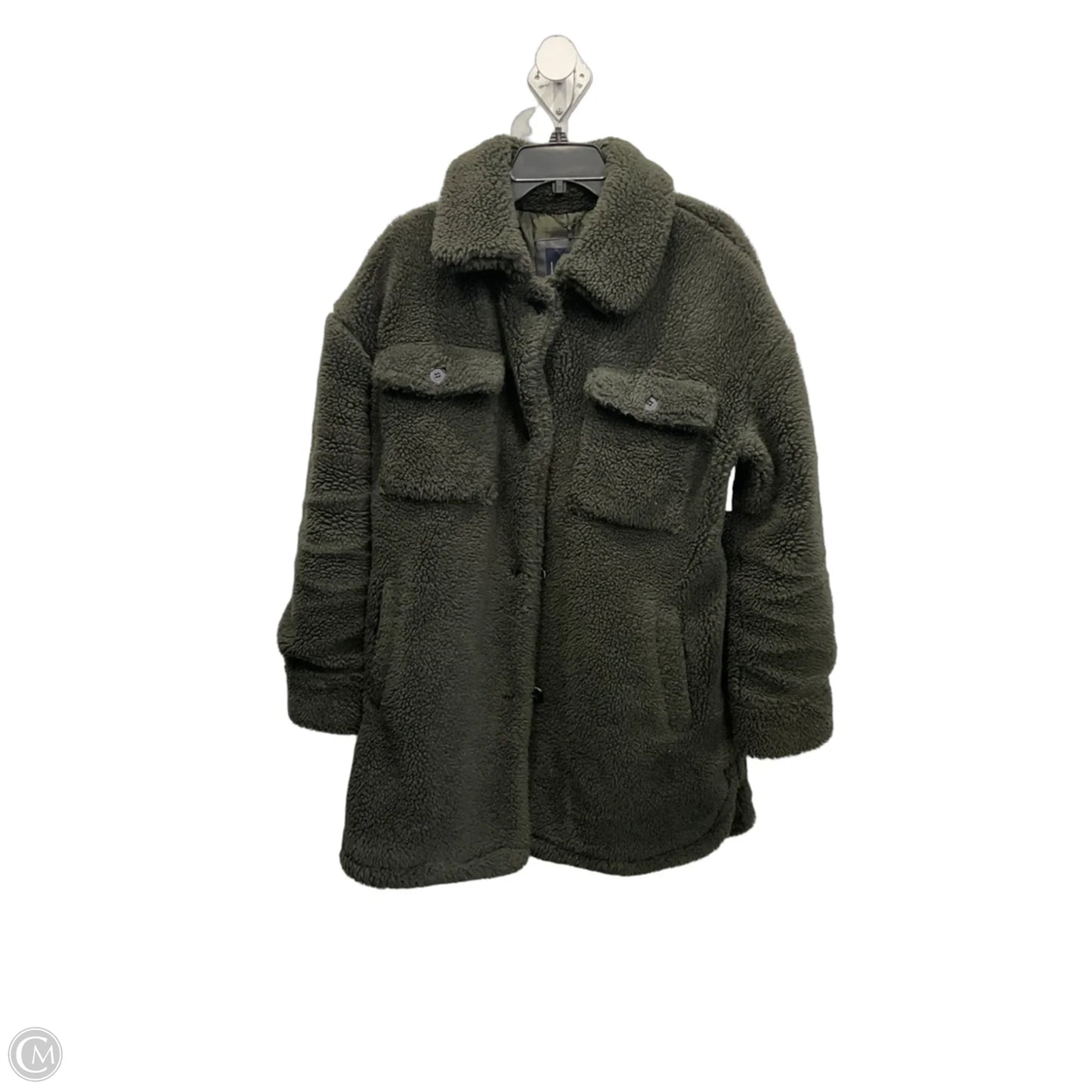 Coat Leather By Lucky Brand In Green, Size: L